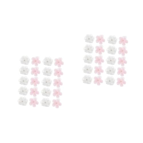 Angoily 2 Sätze Blumen Stickerei Applikationen Für Kleidung Diy Patches Und Hochwertige Stoffverzierungen Zum Aufnähen Für Kostüme Und Dekoration 20 Stück * 2 von Angoily