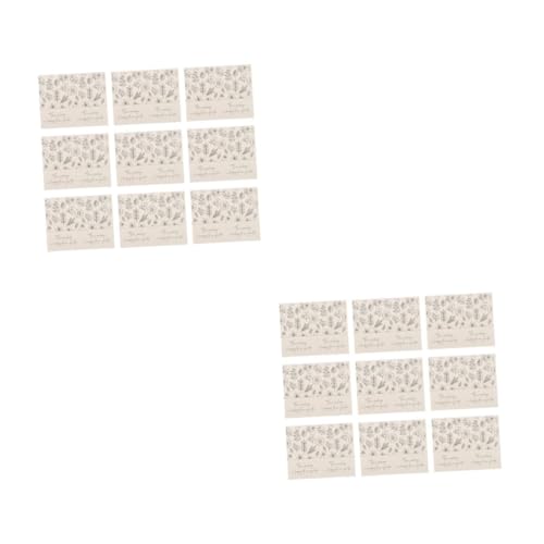 Angoily 2 Sätze Box Siegelaufkleber Rechteckige Etiketten Für Geschenkverpackungen Selbstklebende Labels Aus Kupferpapier Dekorative Verpackungszubehör Für 50 Stück * 2 von Angoily