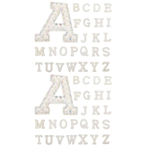 Angoily 2 Sätze Buchstaben Patches Mit Strass Aufbügelbare Buchstaben Für Kleidung Taschen Hüte Und Diy Dekorationen Zur Reparatur Und Verschönerung Von Textilien 26 Stücke * 2 Angoily 2 Sätze Buchstaben Patches Mit Strass Aufbügelbare Buchstaben Für Kleidung Taschen Hüte Und Diy Dekorationen Zur Reparatur Und Verschönerung Von Textilien 26 Stücke * 2 von Angoily