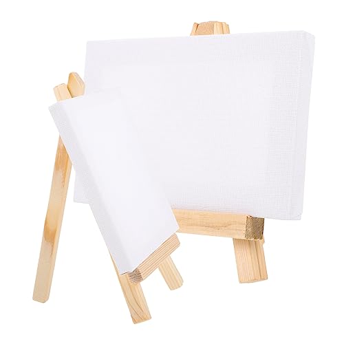 Angoily 2 Sätze Dekorative Mini mit Diy Mini Leinwänden Zarter Malstützen für Kunstprojekte und Heimdekoration von Angoily