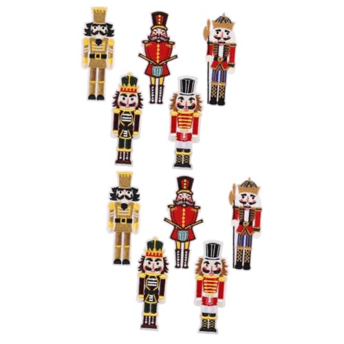 Angoily 2 Sätze Dekorative Stoffaufnäher Nutcracker Soldier Kompakte Bügelflicken Für Kleidung Hüte Und Handarbeiten Praktische Applikationen Für Kreative Diy Projekte 5 Stücke * 2 Angoily 2 Sätze Dekorative Stoffaufnäher Nutcracker Soldier Kompakte Bügelflicken Für Kleidung Hüte Und Handarbeiten Praktische Applikationen Für Kreative Diy Projekte 5 Stücke * 2 von Angoily