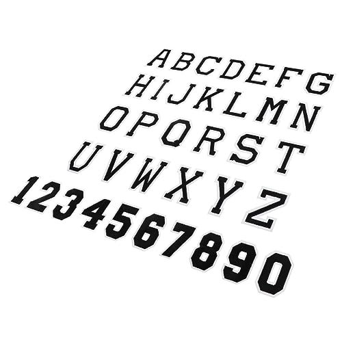 Angoily 2 Sätze Diy Buchstaben Patches Aufnäher Für Kleidung Bügelbare Stickers Für Diy Projekte Für Shirts Taschen Und Mehr 36 Stück * 2 von Angoily