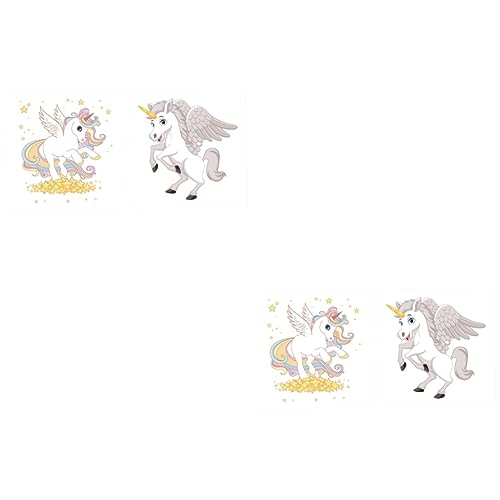Angoily 2 Sätze Diy Einhorn Aufnäher Farbenfrohe Kleidungspatches Für Kostüme Taschen Und Mehr Hochwertige Selbstklebende Stoffaufkleber Zur Dekoration Und Reparatur Von 2 Stück * 2 Angoily 2 Sätze Diy Einhorn Aufnäher Farbenfrohe Kleidungspatches Für Kostüme Taschen Und Mehr Hochwertige Selbstklebende Stoffaufkleber Zur Dekoration Und Reparatur Von 2 Stück * 2 von Angoily