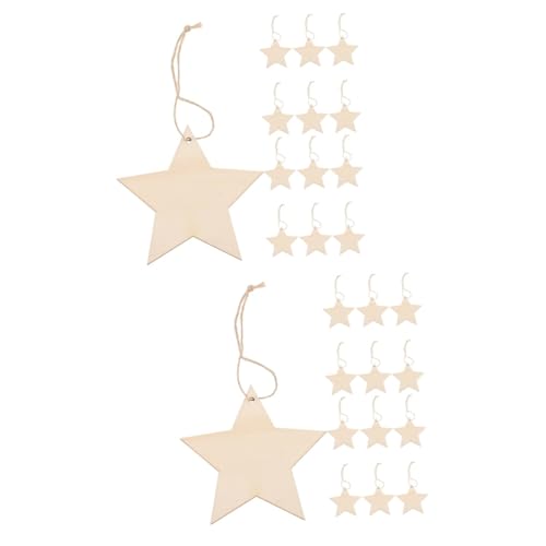 Angoily 2 Sätze Diy Holz Sterne Unvollendete Holzscheiben für Bastelprojekte Dekorationen Hochzeiten und Feiertage Wiederverwendbar und Langlebig Angoily 2 Sätze Diy Holz Sterne Unvollendete Holzscheiben für Bastelprojekte Dekorationen Hochzeiten und Feiertage Wiederverwendbar und Langlebig von Angoily