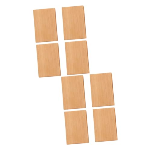 Angoily 2 Sätze Diy Rechteckige Holzblöcke Unbehandelte Holzstücke Für Bastelarbeiten Vielseitige Holzaccessoires Für Dekoration Und Projekte Naturholz Langlebig Und Glatte 4 Stücke * 2 von Angoily
