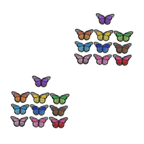 Angoily 2 Sätze Diy Schmetterlings Aufnäher Stickerei Applikationen Für Kleidung Taschen Schuhe Zufällige Farben Für Basteln Reparaturbedarf Zufällige Farbe 40 Stück * 2 Angoily 2 Sätze Diy Schmetterlings Aufnäher Stickerei Applikationen Für Kleidung Taschen Schuhe Zufällige Farben Für Basteln Reparaturbedarf Zufällige Farbe 40 Stück * 2 von Angoily