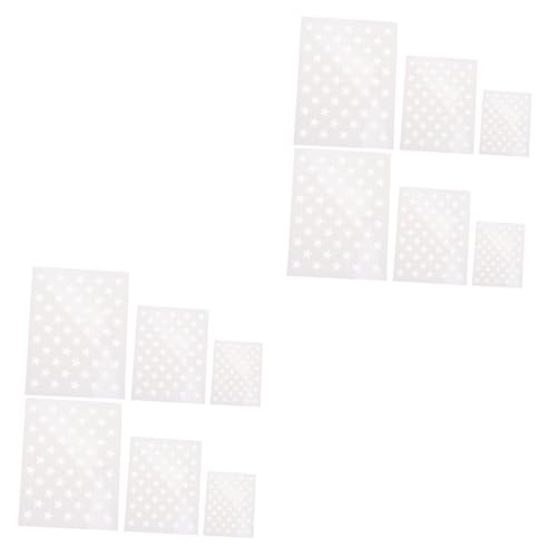 Angoily 2 Sätze Diy Teiliges Wiederverwendbare Kunststoff Schablonen Für Wandgestaltung Bastelprojekte Und Sprühmalerei Für Unabhängigkeitstag Und Heimdekoration 6 Blätter * 2 von Angoily