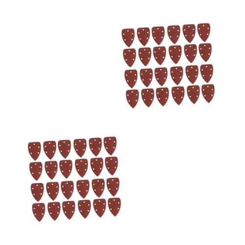 Angoily 2 Sätze Dreieckiges Schleifpapier Mit Löchern Beflockungssand Tragbares Schleifpapier Set Schleifpapier Mit Verschiedenen Körnungen Schleifpapier Nass Und 40 Stück * 2 von Angoily