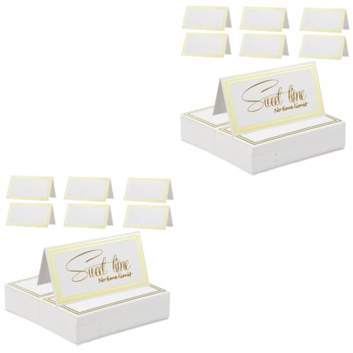 Angoily 2 Sätze Elegante Platzkarten Mit Bronziertem Design Für Hochzeiten Feiern Und Abendessen Zeitlose Tischdekoration Für Besondere Anlässe 60 Stück * 2 Angoily 2 Sätze Elegante Platzkarten Mit Bronziertem Design Für Hochzeiten Feiern Und Abendessen Zeitlose Tischdekoration Für Besondere Anlässe 60 Stück * 2 von Angoily