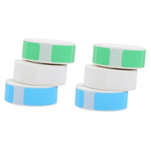 Angoily 2 Sätze Etikett Thermalaufkleber Schmucklos Thermischer Aufkleber -aufkleberpapier Thermoaufkleber Wärmebezeichnungen Abnehmbar Thermosynthetisches Papier 3 Rollen * 2 von Angoily