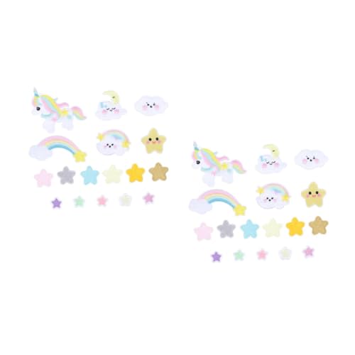 Angoily 2 Sätze Farbenfrohe Einhorn Stickapplikationen für Kleidung Teiliges von Dekorativen Patches für Diy Projekte Zubehör für Kreative Näharbeiten und Bastelprojekte Angoily 2 Sätze Farbenfrohe Einhorn Stickapplikationen für Kleidung Teiliges von Dekorativen Patches für Diy Projekte Zubehör für Kreative Näharbeiten und Bastelprojekte von Angoily
