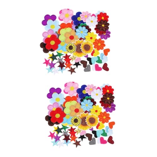 Angoily 2 Sätze Farbenfroher Gestickter Stofffleck Bestickt Nähflicken Aus Polyester Kleidung Loch Name Süße Patches Zum Aufnähen Flicken Aufnähen Blumen Tuch Tasche Stickgarn 71 Stück * 2 Angoily 2 Sätze Farbenfroher Gestickter Stofffleck Bestickt Nähflicken Aus Polyester Kleidung Loch Name Süße Patches Zum Aufnähen Flicken Aufnähen Blumen Tuch Tasche Stickgarn 71 Stück * 2 von Angoily