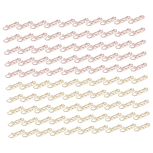 Angoily 2 Sätze Form Clips Lustige Büroklammern Dekorative Lesezeichen Und Planer Clips Roségold Für Hochzeiten Partys Und Büroorganisation 100 Stück * 2 von Angoily
