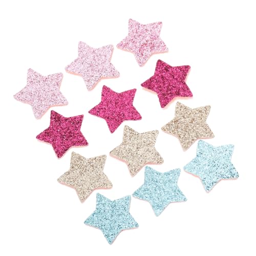 Angoily 2 Sätze Fünfzackige Stern Bügeleisen Patches Handgemachte Stoffaufnäher Für Diy Haaraccessoires Und Bekleidung Für Haarspangen Handbänder Und Kreative Nähprojekte 80 Stück * 2 von Angoily
