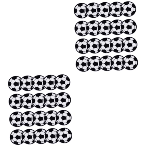 Angoily 2 Sätze Fußball Stickerei Patches Aufnäher Für Kleidung Taschen Handwerk Waschbare Applikationen Für Jeans Rucksäcke Und Dekoration 20 Stück * 2 Angoily 2 Sätze Fußball Stickerei Patches Aufnäher Für Kleidung Taschen Handwerk Waschbare Applikationen Für Jeans Rucksäcke Und Dekoration 20 Stück * 2 von Angoily