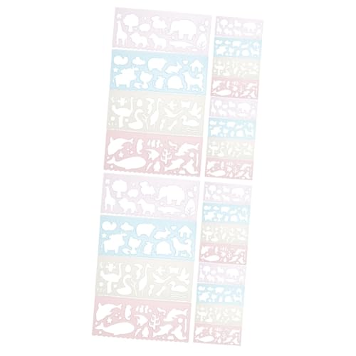 Angoily 2 Sätze Geometrischer Vorlagenherrscher Schablonen Tiermalschablone Kinderschablonen Schablonen Für Kleinkinder Malen Schablonen Zeichnen Pp 12 Stücke * 2 Angoily 2 Sätze Geometrischer Vorlagenherrscher Schablonen Tiermalschablone Kinderschablonen Schablonen Für Kleinkinder Malen Schablonen Zeichnen Pp 12 Stücke * 2 von Angoily