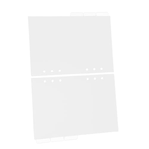 Angoily 2 Sätze Halbtransparente Kunststoff Registerkarten für Ringbücher Praktische Index teiler für Planer und Lose Vielseitige Trennblätter für Notizbücher und Ordner Angoily 2 Sätze Halbtransparente Kunststoff Registerkarten für Ringbücher Praktische Index teiler für Planer und Lose Vielseitige Trennblätter für Notizbücher und Ordner von Angoily