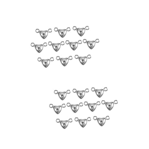 Angoily 2 Sätze Herzförmiger Magnetverschluss Diy Schmuck Zubehör Für Armbänder Und Leicht Und Komfortabel Für Bastelprojekte 10 Stück * 2 Angoily 2 Sätze Herzförmiger Magnetverschluss Diy Schmuck Zubehör Für Armbänder Und Leicht Und Komfortabel Für Bastelprojekte 10 Stück * 2 von Angoily