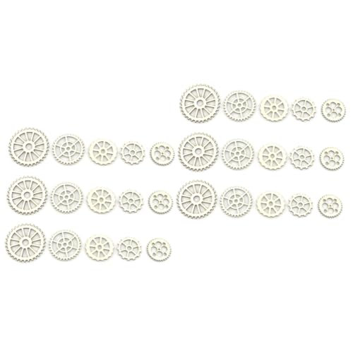 Angoily 2 Sätze Hölzerne Dekorative Holzscheiben Verschönerung Geschnitztes Aushöhlen Handwerk Ausgeschnitten Kind Mini-holzscheibe Kreative Holzscheibe Bambus Khaki 100 Stück * 2 von Angoily