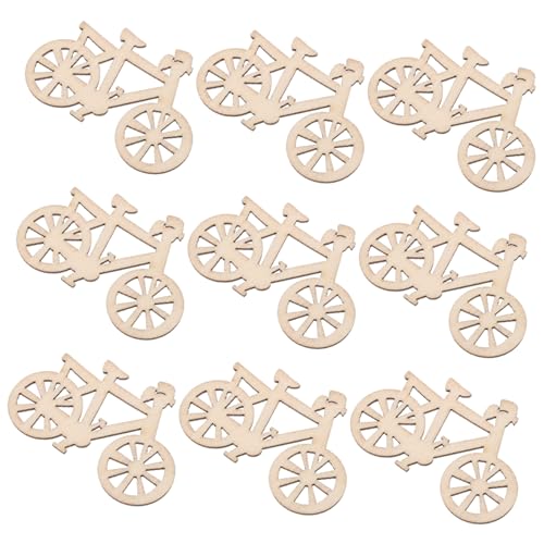 Angoily 2 Sätze Holz Bike Ausschnitte Unbearbeitete Holzchips Für Diy Handwerke Dekorative Holzscheiben Robustem Material Für Bastelprojekte Und Anwendungen 10 Stück * 2 von Angoily