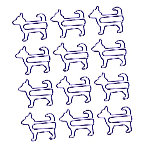 Angoily 2 Sätze Kreative Tier Büroklammern Hund Form Lesezeichen Für Büro Und Schule Für Hundeliebhaber Süßes 12 Stück * 2 von Angoily