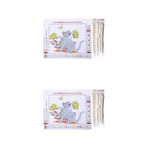 Angoily 2 Sätze Kreuzstich Stickset für Erwachsene Diy Handarbeitskit mit Ökologischem Baumwollgarn Stränge Bastelset für Anfänger für Dekorative Handarbeiten und Kunstprojekte Angoily 2 Sätze Kreuzstich Stickset für Erwachsene Diy Handarbeitskit mit Ökologischem Baumwollgarn Stränge Bastelset für Anfänger für Dekorative Handarbeiten und Kunstprojekte von Angoily