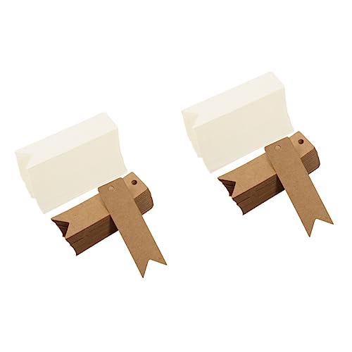 Angoily 2 Sätze Leere Karteikarten Kleidungsetiketten Tags Zum Etikettieren Von Taschen Hängende Etiketten Verkaufsanhänger Für Den Einzelhandel Hanging -tags Papier 200 Stück * 2 von Angoily