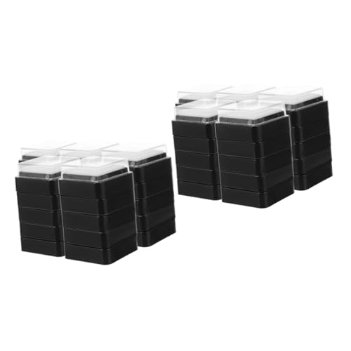 Angoily 2 Sätze Leeres Stempelkissen Stempel Zum Basteln Stempelkissen Für Den Unterricht Diy Craft Ink Pad Und Pads Leere Stempelkissen Zum Selbermachen Handwerk Groß Schwamm 25 Stück * 2 von Angoily