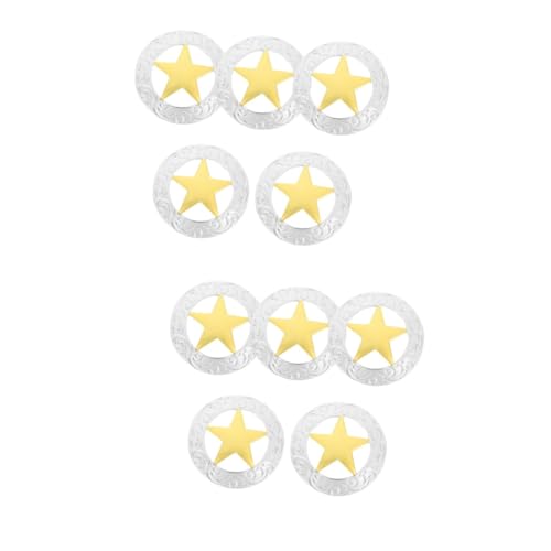 Angoily 2 Sätze Legierungsschnalle Schaltflächen Für Sammelalbum Knöpfe Kunsthandwerk Stern Tasten Nähen Von Verzierungen Klein Knöpfe Annähen Pentagramm-taste Metallknöpfe 5 Stück * 2 Angoily 2 Sätze Legierungsschnalle Schaltflächen Für Sammelalbum Knöpfe Kunsthandwerk Stern Tasten Nähen Von Verzierungen Klein Knöpfe Annähen Pentagramm-taste Metallknöpfe 5 Stück * 2 von Angoily