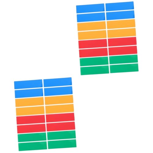Angoily 2 Sätze Magnetische Beschriftungsetiketten Bunte Wiederverwendbare Trockenlösch Namensschilder Für Klassenzimmer Und Für Magnetische Oberflächen 60 Stück * 2 von Angoily