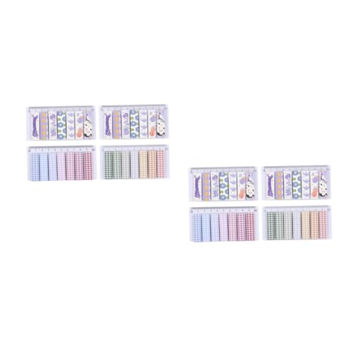 Angoily 2 Sätze Memo Sticker Für Schüler Bunte Index Tabs Für Büro Schule Und Zuhause Selbstklebende Haftnotizen Für Notizen Journale Und Planer Vielseitige Verwendung Und 4 Stück * 2 von Angoily