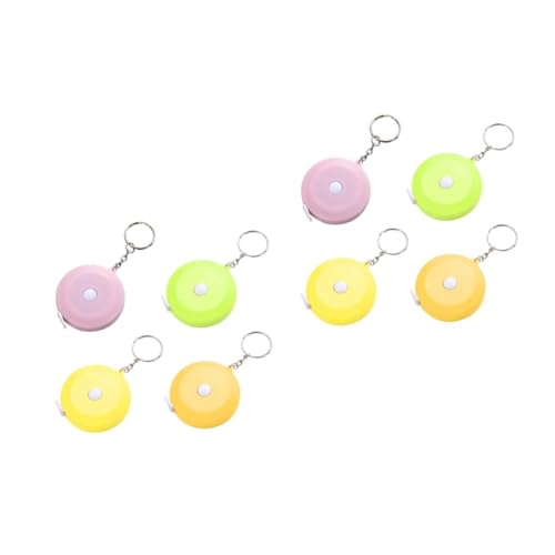 Angoily 2 Sätze Mini Maßband Hochpräzise Messbänder Mit Ring Für Zuhause Und Outdoor Zufällige Farben Zufällige Farbe 4 Stück * 2 von Angoily