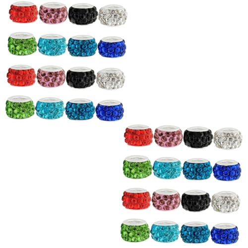 Angoily 2 Sätze Perlenarmbandzubehör Abstandshalter Schmuck Ästhetisch Herstellung Schüttgut Abstandsperlen Selber Machen Armband Lose Perlen Ein Strassstein Zufällige Farbe 200 Stück * 2 von Angoily