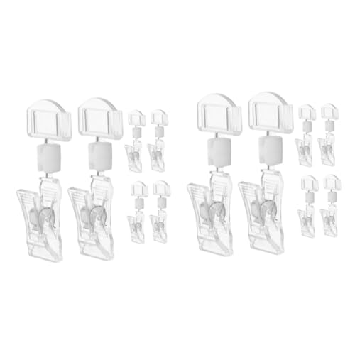 Angoily 2 Sätze Preisschildhalter Für Karten Einzelhandelsclip Schilderclip Für Schilder Einzelhandelsdisplayclips Drehbarer Clip Für Einzelhandelsschild Displayclip 6 Stück * 2 von Angoily
