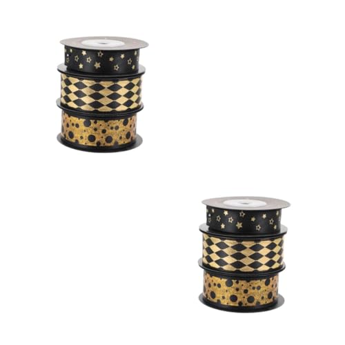 Angoily 2 Sätze Premium Schwarzes Geschenkband Polyester Und Geburtstagsfeiern Blumenverpackung Und Diy Projekte Langlebig Für Besondere Anlässe 3 Rollen * 2 Angoily 2 Sätze Premium Schwarzes Geschenkband Polyester Und Geburtstagsfeiern Blumenverpackung Und Diy Projekte Langlebig Für Besondere Anlässe 3 Rollen * 2 von Angoily