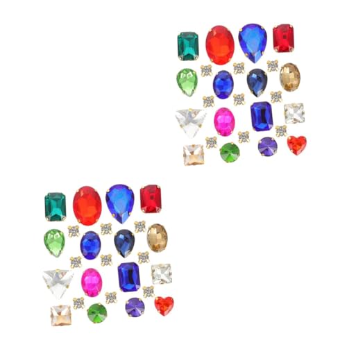Angoily 2 Sätze Rhinestones Diy Schmuckzubehör Handgenähte Strasssteine für Kreative Accessoires für Mode Taschen und Hochzeitsdekoration Angoily 2 Sätze Rhinestones Diy Schmuckzubehör Handgenähte Strasssteine für Kreative Accessoires für Mode Taschen und Hochzeitsdekoration von Angoily