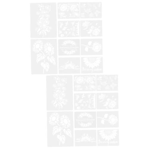 Angoily 2 Sätze Schablonen Zum Malen Wiederverwendbare Bastelschablonen Für Kreative Projekte Format Mit Sonnenblumenmotiv Für Wanddekoration Und Diy Kunstwerke 10 Blätter * 2 Angoily 2 Sätze Schablonen Zum Malen Wiederverwendbare Bastelschablonen Für Kreative Projekte Format Mit Sonnenblumenmotiv Für Wanddekoration Und Diy Kunstwerke 10 Blätter * 2 von Angoily