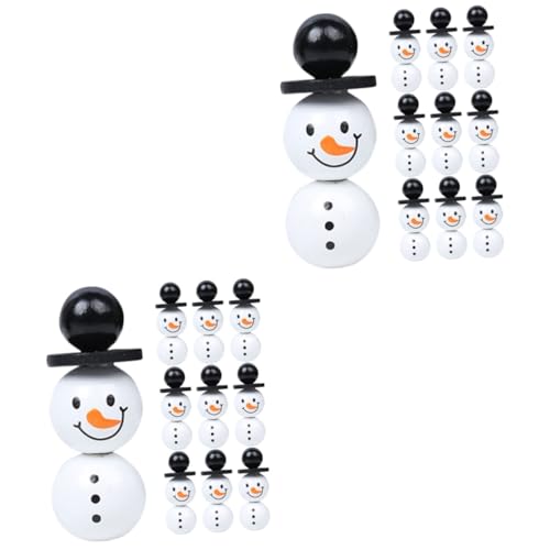 Angoily 2 Sätze Schneemann Holzperlen für Diy Schmuck Bunten Designs für Armbänder Weihnachtsdeko und Kreative Handwerksprojekte Angoily 2 Sätze Schneemann Holzperlen für Diy Schmuck Bunten Designs für Armbänder Weihnachtsdeko und Kreative Handwerksprojekte von Angoily