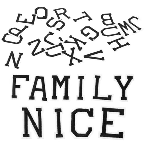 Angoily 2 Sätze Schwarzer und Weißer Buchstaben Aufnäher zum Aufbügeln Bestickte Stoffpatches für DIY Kleidung Reparatur und Dekoration Leicht Anzubringen für Hosen Rucksäcke Jacken Angoily 2 Sätze Schwarzer und Weißer Buchstaben Aufnäher zum Aufbügeln Bestickte Stoffpatches für DIY Kleidung Reparatur und Dekoration Leicht Anzubringen für Hosen Rucksäcke Jacken von Angoily