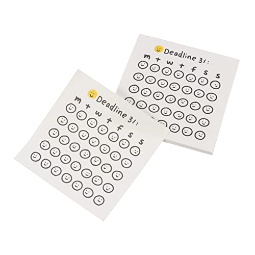 Angoily 2 Sätze Selbstklebende Haftnotizen Praktische Für Büro Schule Zuhause Wiederverwendbar Lustige Countdown Notizen Design 2 Stücke * 2 von Angoily