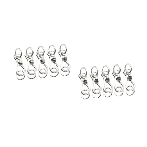 Angoily 2 Sätze Silber S Haken Verschlüsse Für Schmuckherstellung S Karabiner Für Armbänder Langlebig Für Diy Projekte Und Handarbeiten 5 Stück * 2 Angoily 2 Sätze Silber S Haken Verschlüsse Für Schmuckherstellung S Karabiner Für Armbänder Langlebig Für Diy Projekte Und Handarbeiten 5 Stück * 2 von Angoily