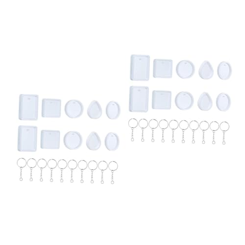 Angoily 2 Sätze Silikon Anhänger Gießform Teiliges für DIY Schmuckherstellung Wiederverwendbar mit Praktischen Designs für Bastelprojekte Einfaches Entformen Angoily 2 Sätze Silikon Anhänger Gießform Teiliges für DIY Schmuckherstellung Wiederverwendbar mit Praktischen Designs für Bastelprojekte Einfaches Entformen von Angoily