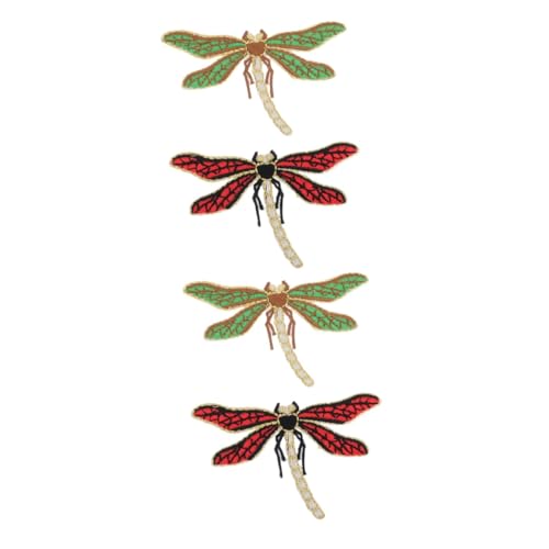 Angoily 2 Sätze Stickerei Libelle Applikation Aufnäher Für Kleidung Diy Dekoration Bügel Patches Zur Reparatur Und Personalisierung Von Textilien 2 Stück * 2 von Angoily