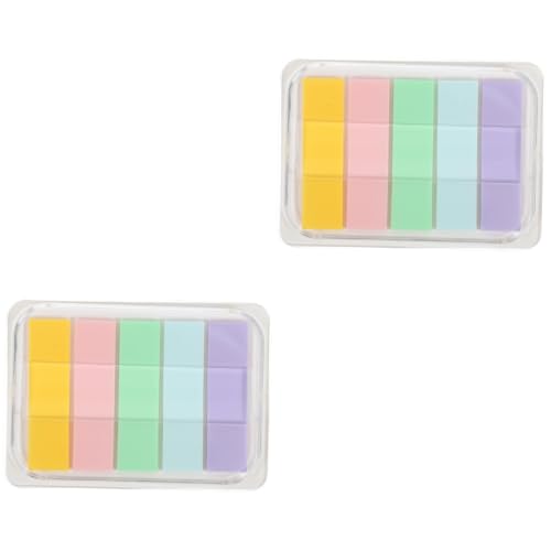 Angoily 2 Sätze Sticky Index Tabs Selbstklebende Sticker für Schule und Büro Praktische Lesehilfen und Seitenmarkierer für Notizen und Lesezeichen von Angoily