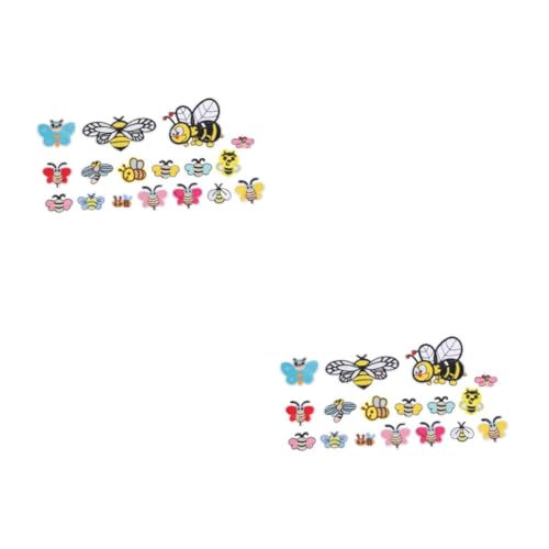 Angoily 2 Sätze Teiliges Cartoon Bienen Patches Aufnäher Zum Aufbügeln Oder Nähen Für Kleidung Taschen Und Dekoration Für Diy Projekte Und Bastelarbeiten 34 Stück * 2 Angoily 2 Sätze Teiliges Cartoon Bienen Patches Aufnäher Zum Aufbügeln Oder Nähen Für Kleidung Taschen Und Dekoration Für Diy Projekte Und Bastelarbeiten 34 Stück * 2 von Angoily