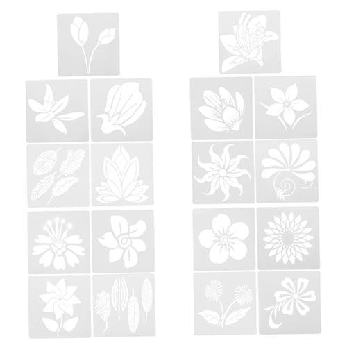 Angoily 2 Sätze Teiliges Diy Blumen Schablonen Set Wiederverwendbare Malvorlagen für Zeichnen Bastelbedarf für Wandgestaltung und Handwerksprojekte Angoily 2 Sätze Teiliges Diy Blumen Schablonen Set Wiederverwendbare Malvorlagen für Zeichnen Bastelbedarf für Wandgestaltung und Handwerksprojekte von Angoily