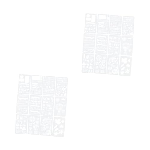 Angoily 2 Sätze Teiliges Diy Malvorlagen Vielseitige Schablonen Für Scrapbooking Und Zeichnungen Für Zufälliger Stil Hochwertigem Gefertigt 12 Stück * 2 von Angoily