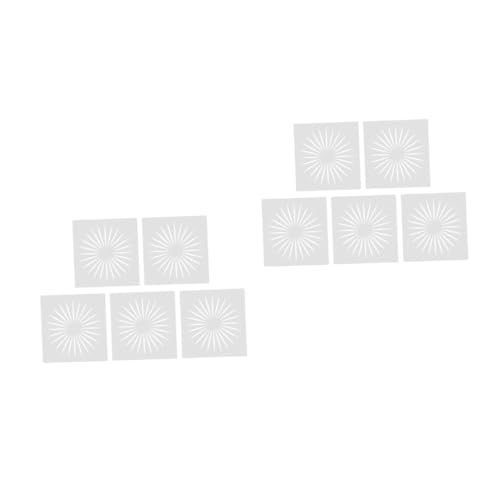 Angoily 2 Sätze Teiliges Diy Schablonen Mit Sonnenmuster Für Wiederverwendbare Malvorlagen Hochwertigem Für Kreative Projekte Und Zeichnungen 10 Stück * 2 von Angoily