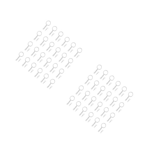 Angoily 2 Sätze Teiliges Diy Schlüsselanhänger Mit Gedrehtem Rundring Und Kette Für Männer Und Frauen Einzigartiger Schlüsselhalter Mit Schraubverschluss Für Bastelprojekte 50 Stück * 2 von Angoily