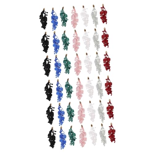 Angoily 2 Sätze Teiliges Diy Schmuckset Mit Farbenfrohen Quasten Für Kreative Ohrringe Bastelmaterial Für Schmuckprojekte Für Und Anlässe 32 Stück * 2 von Angoily